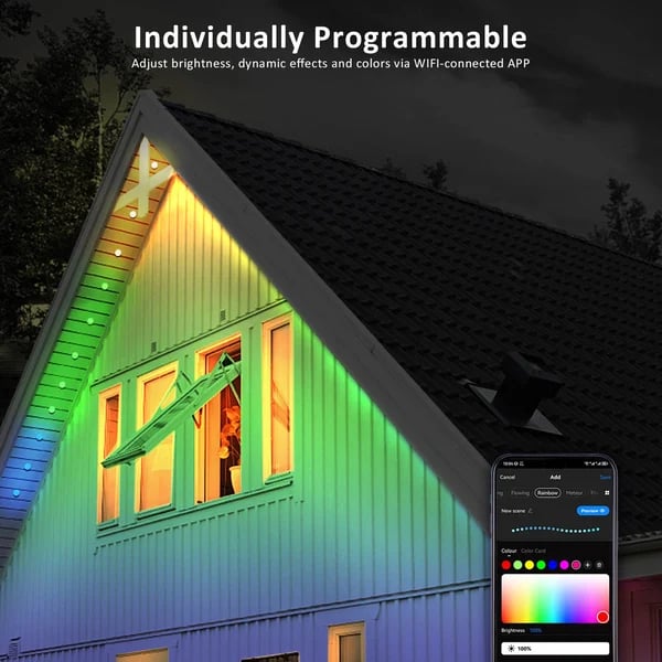 alwaysdwellTM - 🎅 Early Christmas 49%OFF - Smart Rainbow LED Permanent Outdoor Light - Smartlight 🎁