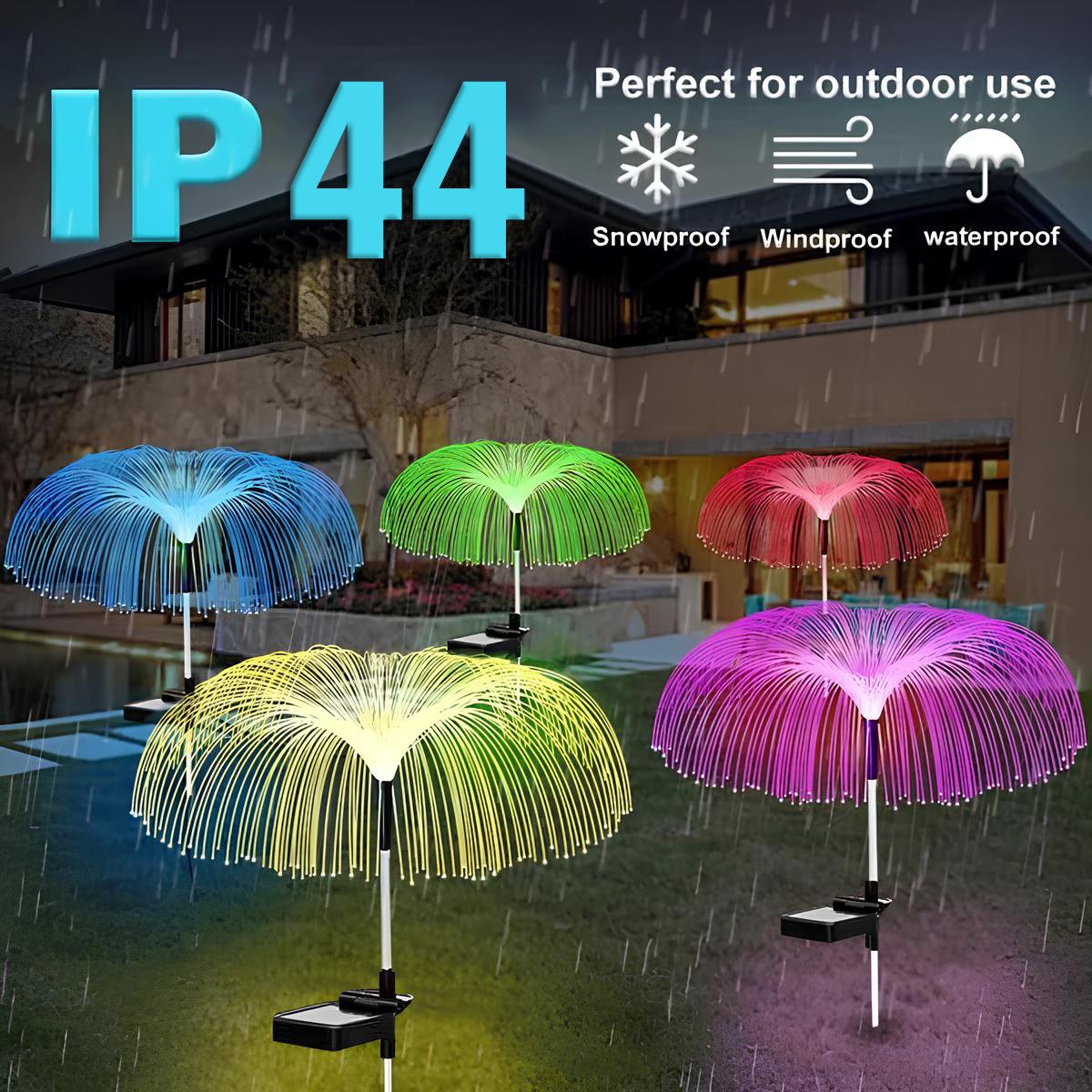 alwaysdwellTM - 🔥Promotion 50% off-Solar Garden Color Changing Jellyfish Light-Decorate your garden