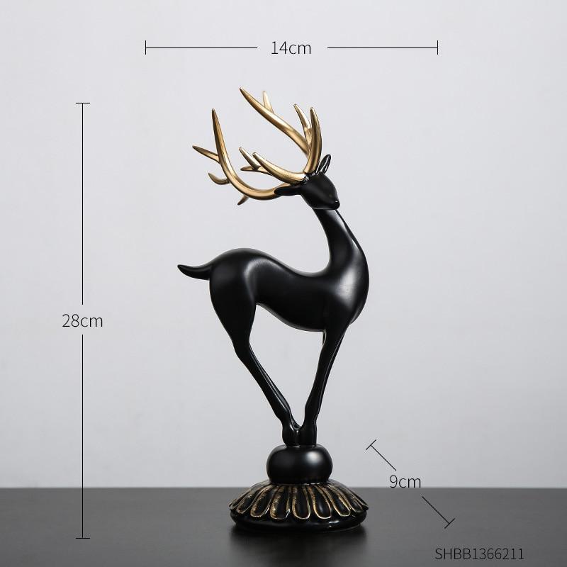 alwaysdwellTM - Handmade Golden Deer Animal Figurine