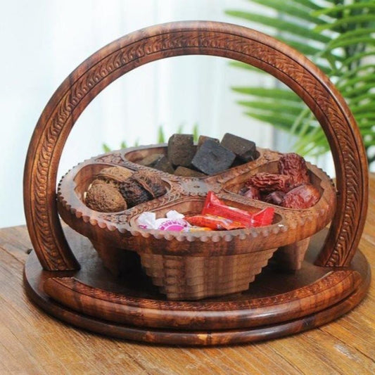 alwaysdwellTM - 🔥-Handmade wood carving fruit plate