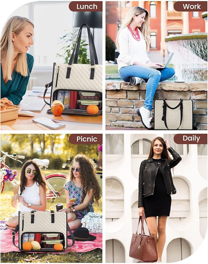 AlwaysdwellTM - 🍱 The Ultimate 2-in-1 Tote Bag – Where Elegance Meets Functionality! 🍽️