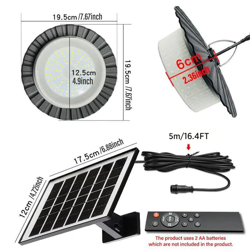 alwaysdwellTM - 🔥2025 HOT SALE-49% OFF🔥224-LED Solar Pendant Light with Moving Sensor
