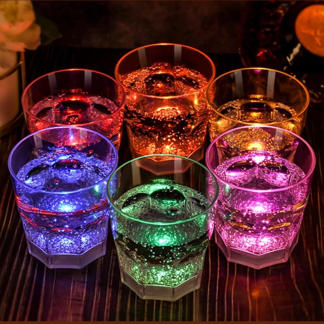 alwaysdwellTM - LED Light Up Cups Wine Champagne Glass
