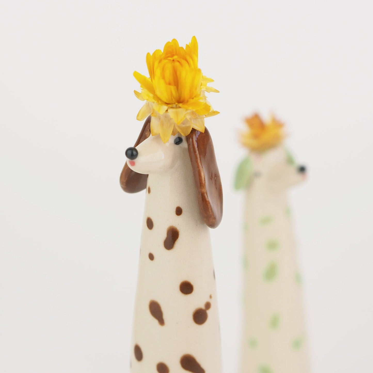 alwaysdwellTM - 🌷🌼2024 New Arrival Fall decorations- 4 Colors/Set 🔥Handmade clay puppy Vase🎁(The width of the mouth of the bottle is about 3/4 inch/2cm)