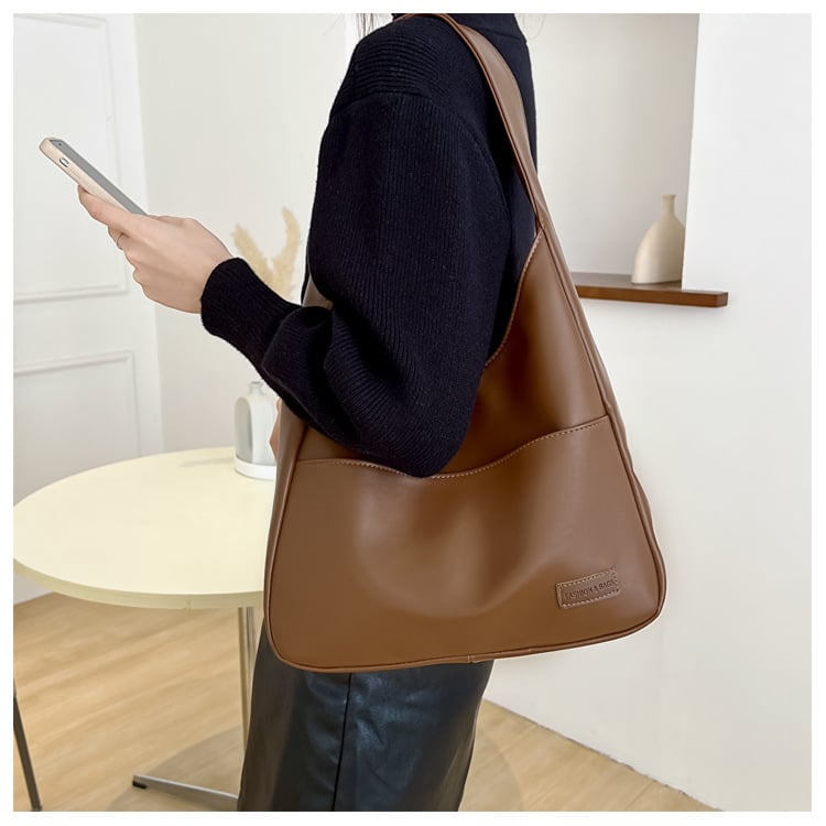 alwaysdwell™ - Simple PU leather tote bag