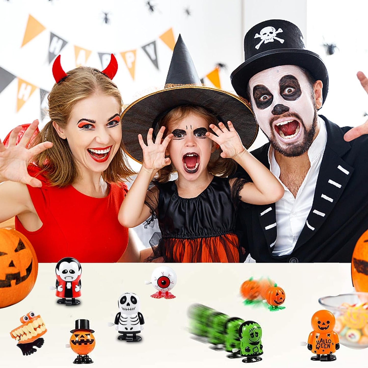 alwaysdwellTM - Halloween pumpkin ghost head toy