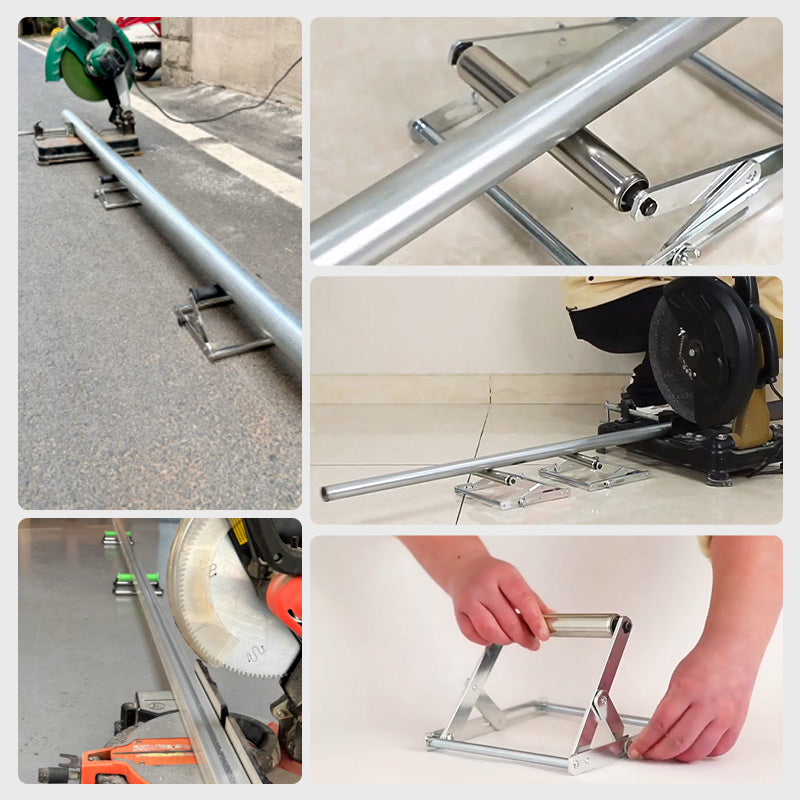 alwaysdwellTM - Foldable Stainless Steel Stand with One Roller - Cutting Machine Companion