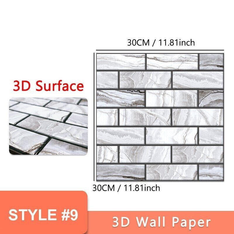 alwaysdwellTM - 🌟Big Sale -3D Peel and Stick Wall Tiles(30cmx30cm)