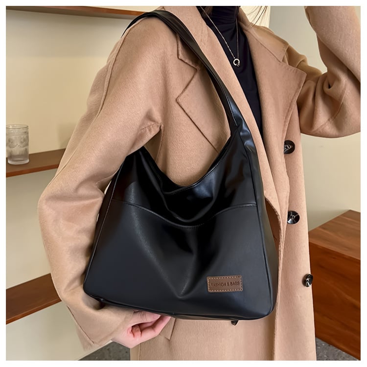 alwaysdwell™ - Simple PU leather tote bag
