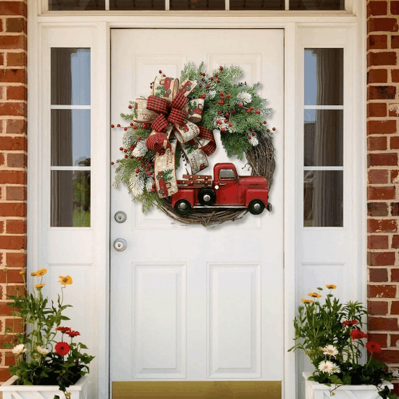 alwaysdwellTM - 💥50% Off💥Red Truck Christmas Wreath