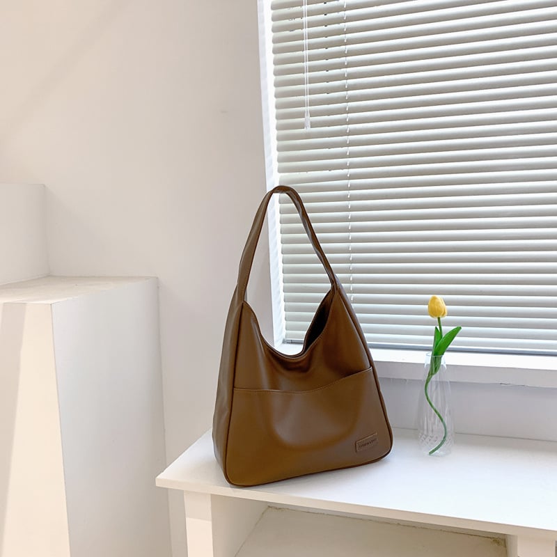 alwaysdwell™ - Simple PU leather tote bag