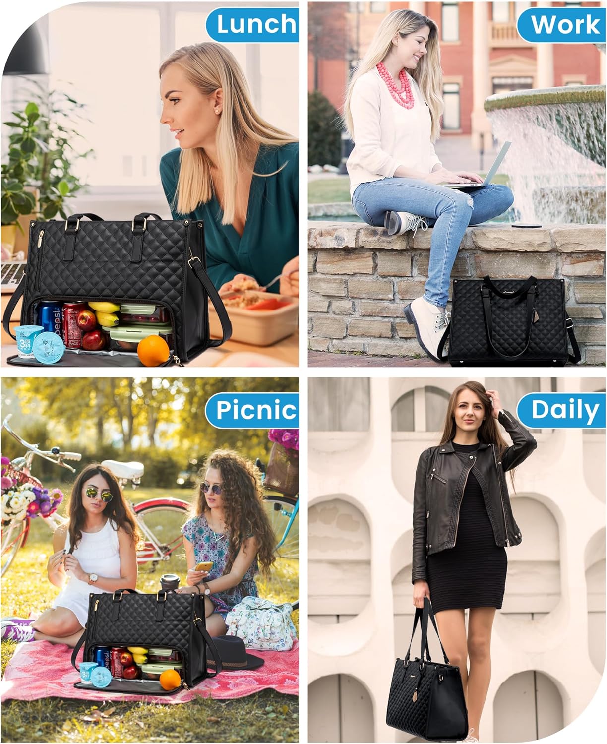 AlwaysdwellTM - 🍱 The Ultimate 2-in-1 Tote Bag – Where Elegance Meets Functionality! 🍽️