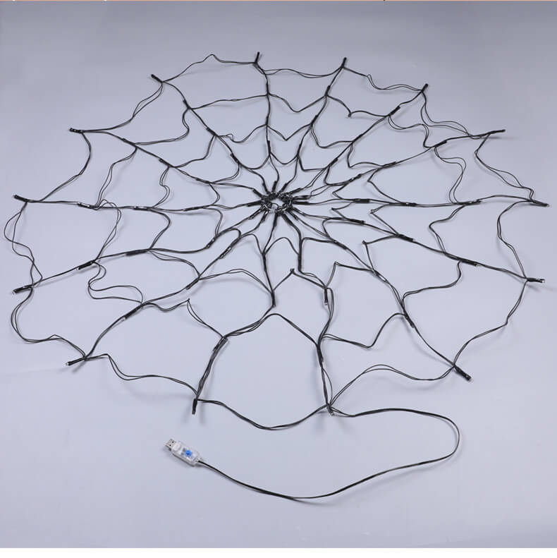 alwaysdwellTM - LED Halloween Spider Web Lights Indoor And Outdoor
