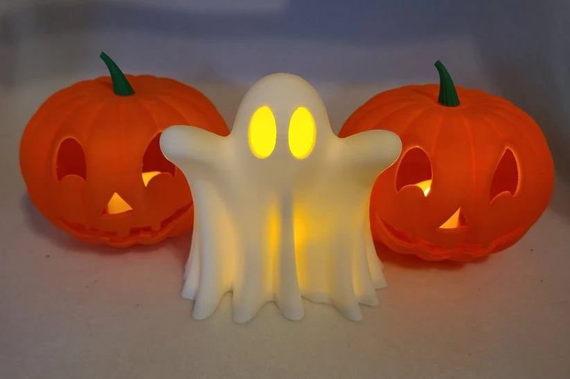 alwaysdwellTM - Halloween Decorations - 👻Cute Ghosts With Tea Lights