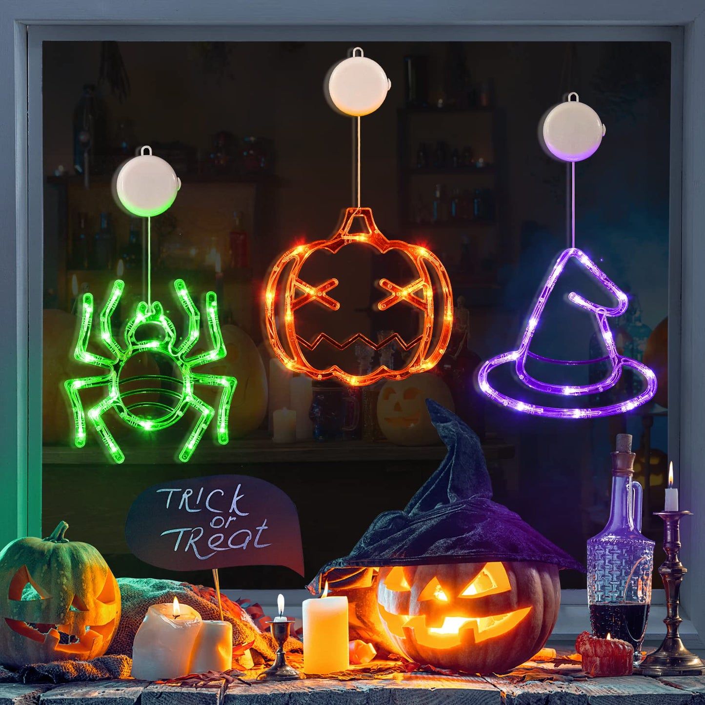 alwaysdwellTM - 【Halloween🎃】Upgrade Halloween Window Lights Decorations