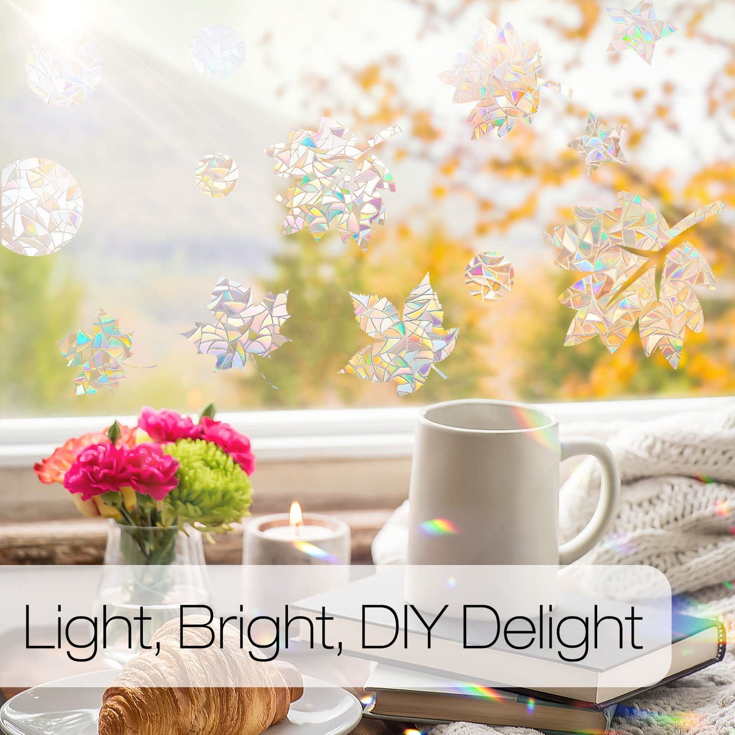 alwaysdwellTM - 3D Rainbow Window Film - BUY MORE SAVE MORE