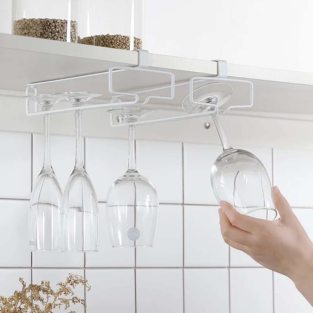 alwaysdwellTM - 💕Under Cabinet Wine Glass Holder