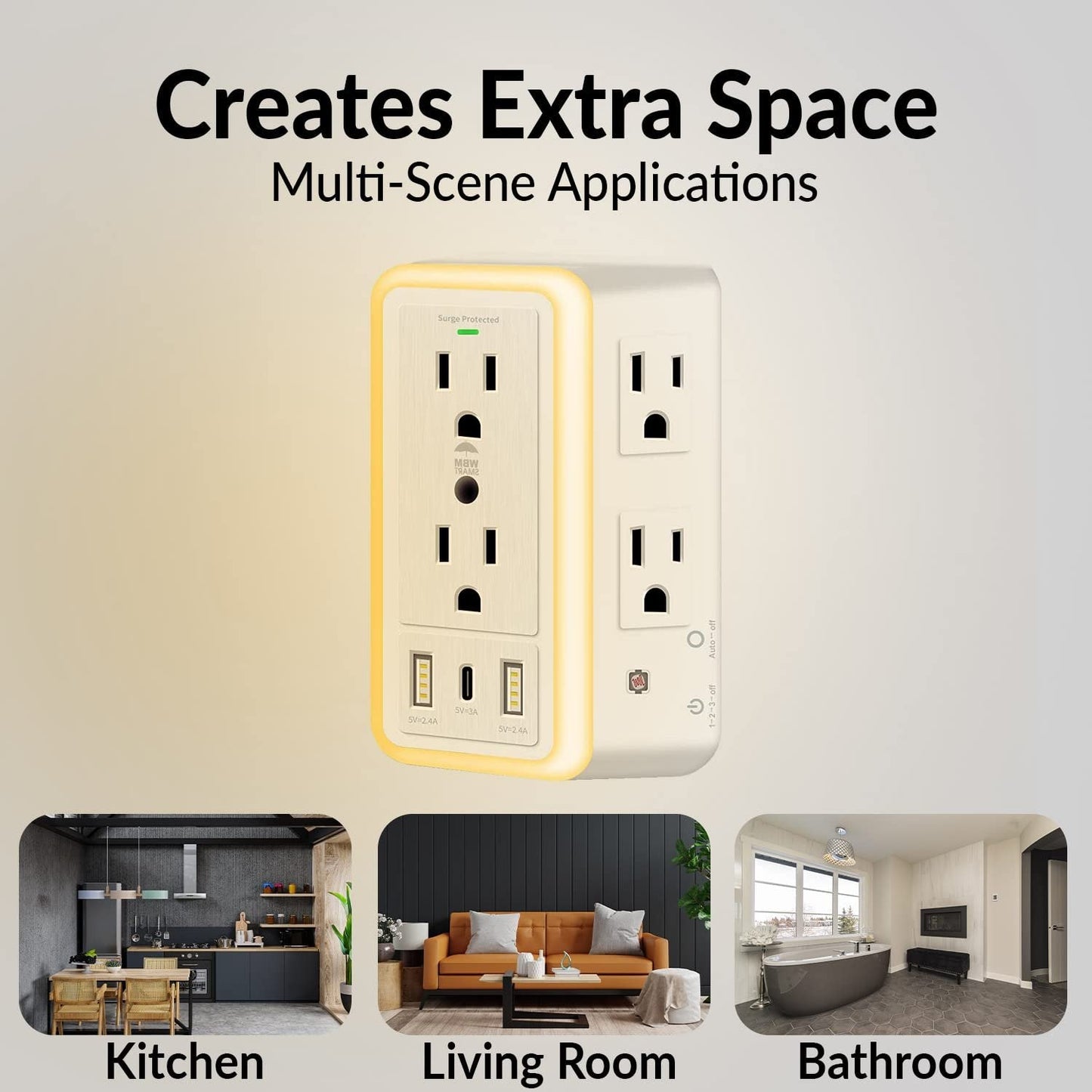 alwaysdwellTM - 🔥 Multi Plug Outlet Surge Protector
