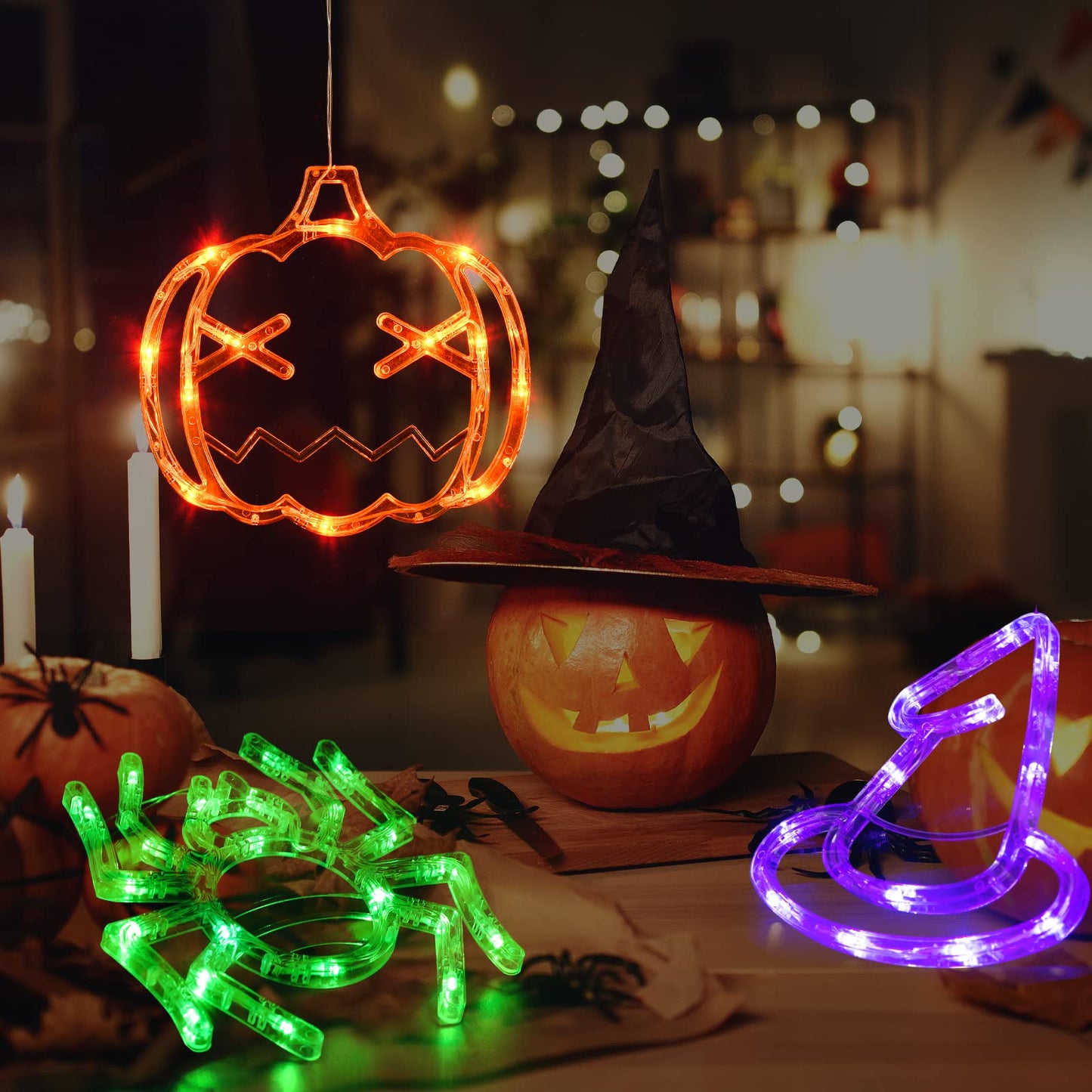 alwaysdwellTM - 【Halloween🎃】Upgrade Halloween Window Lights Decorations