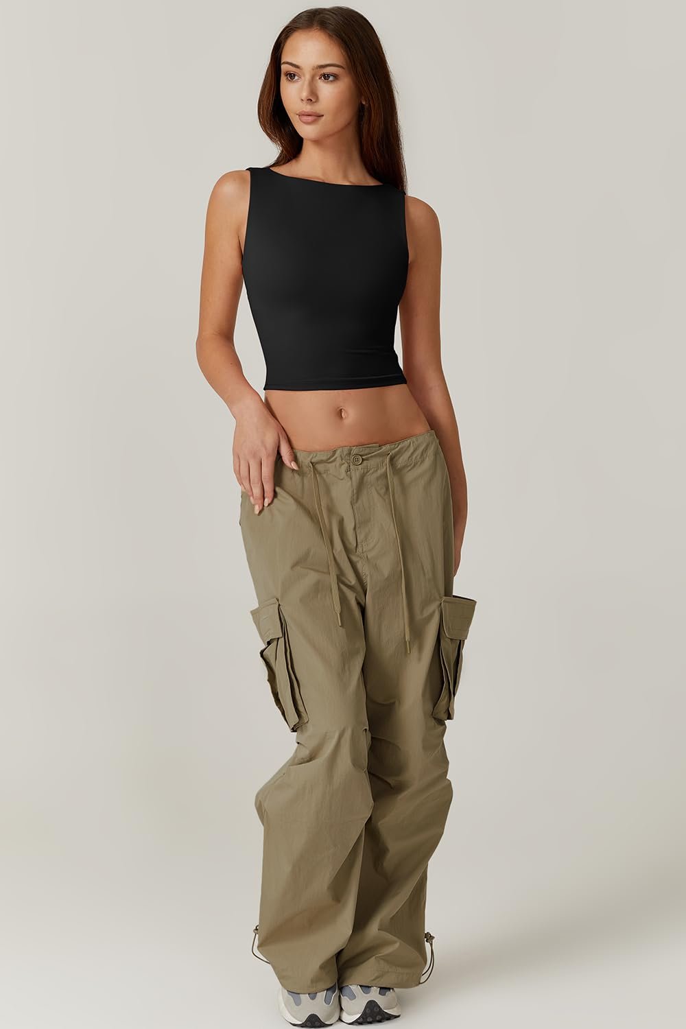 alwaysdwellTM - 🔥Hot sale🔥Sexy backless sleeveless short vest high collar slim short T-shirt