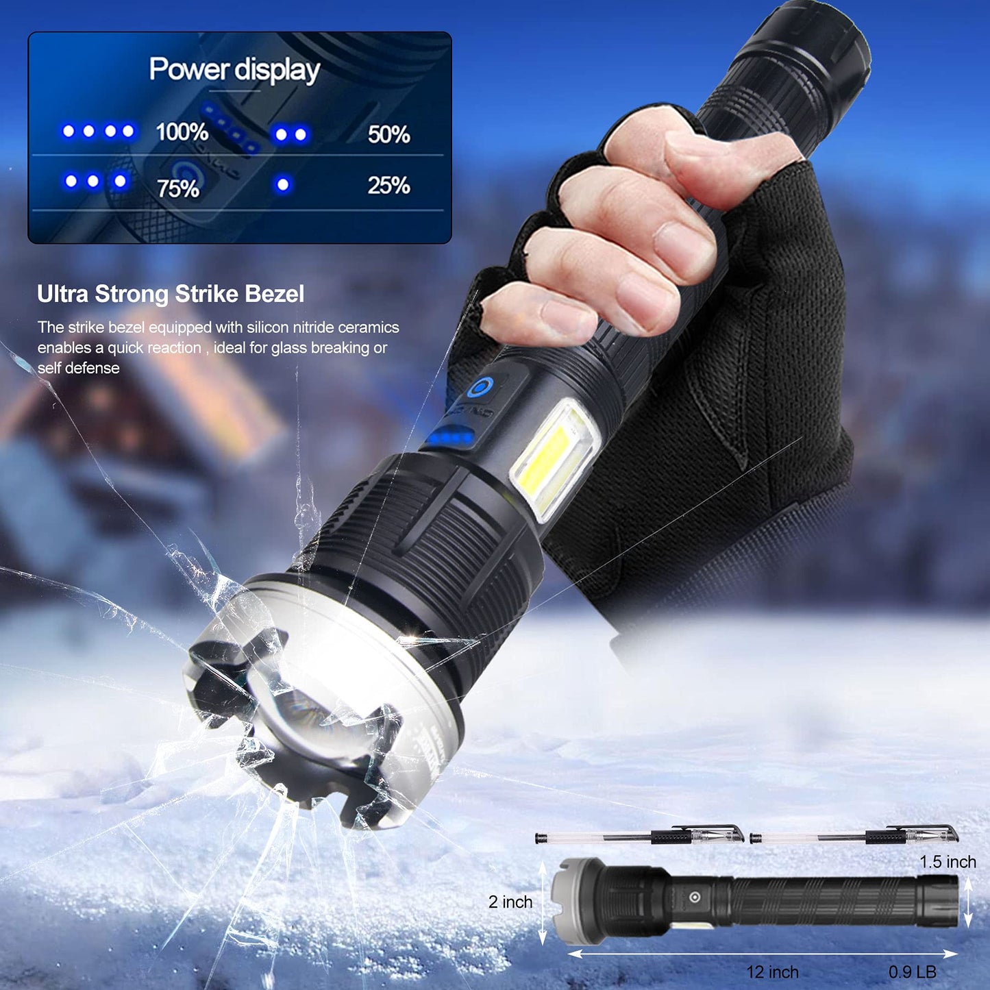 alwaysdwellTM - 🎁LED Rechargeable Tactical Laser Flashlight
