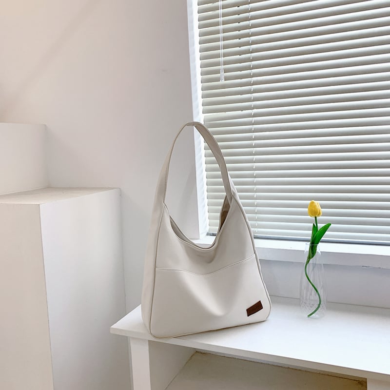 alwaysdwell™ - Simple PU leather tote bag
