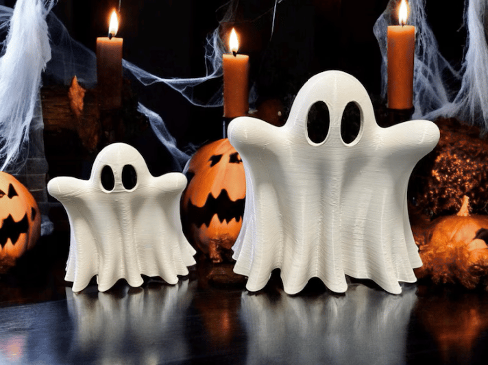 alwaysdwellTM - Halloween Decorations - 👻Cute Ghosts With Tea Lights