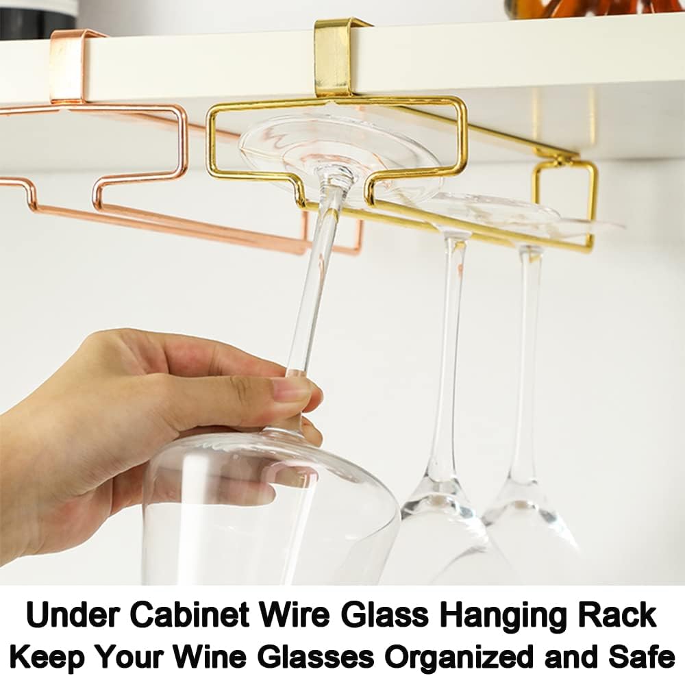 alwaysdwellTM - 💕Under Cabinet Wine Glass Holder