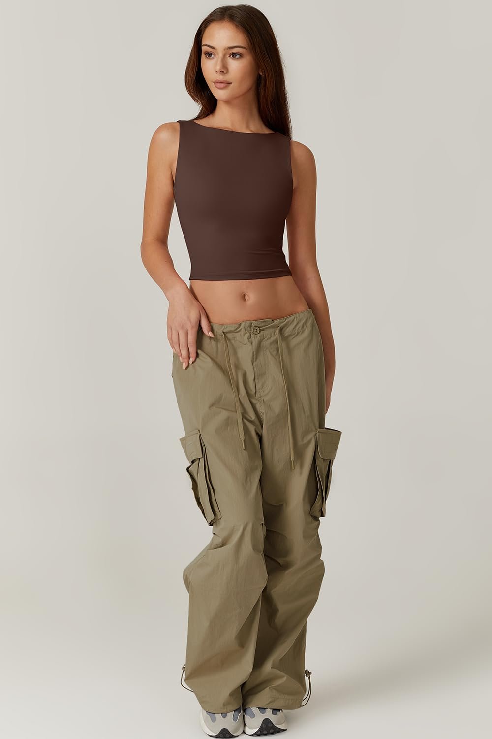 alwaysdwellTM - 🔥Hot sale🔥Sexy backless sleeveless short vest high collar slim short T-shirt
