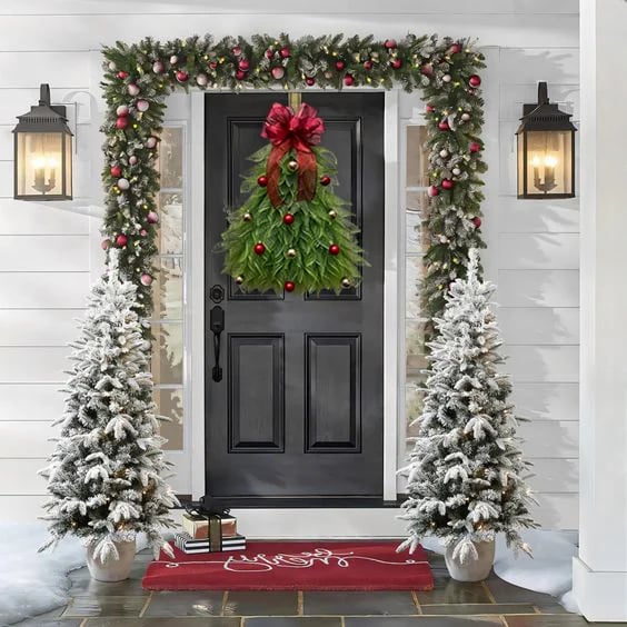 alwaysdwellTM - 🔥Hot Sale 40% OFF-🎄Handmade Christmas Tree Wreath for Front Door