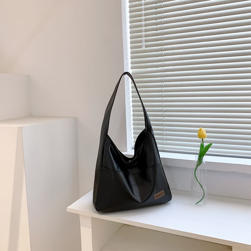 alwaysdwell™ - Simple PU leather tote bag