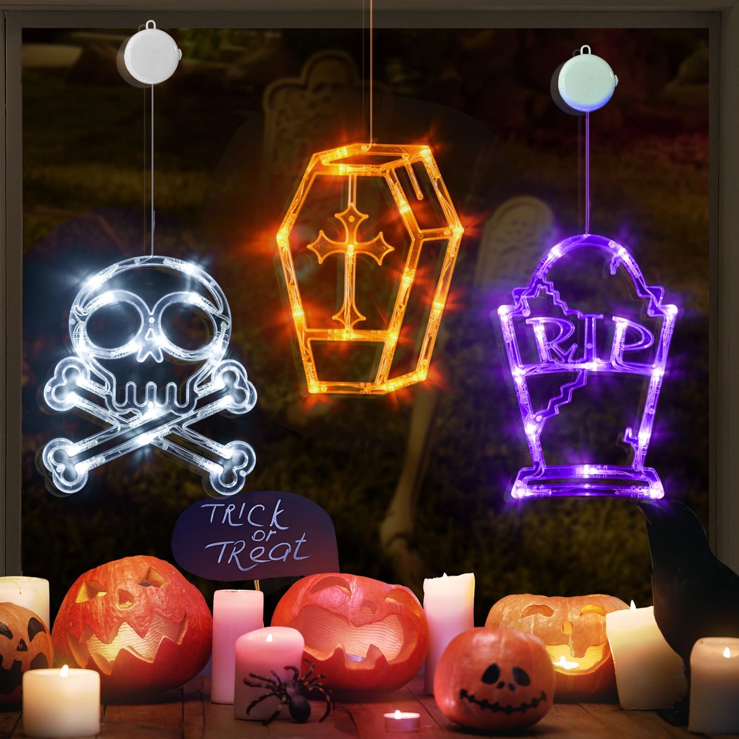 alwaysdwellTM - 【Halloween🎃】Upgrade Halloween Window Lights Decorations
