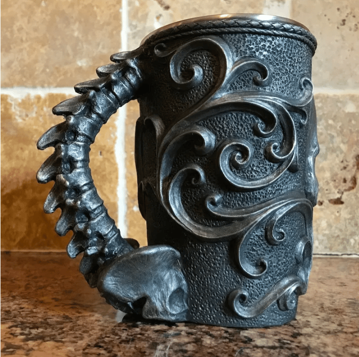 alwaysdwellTM - Necromancer Skull Mug Handicraft Cup Zombie Style