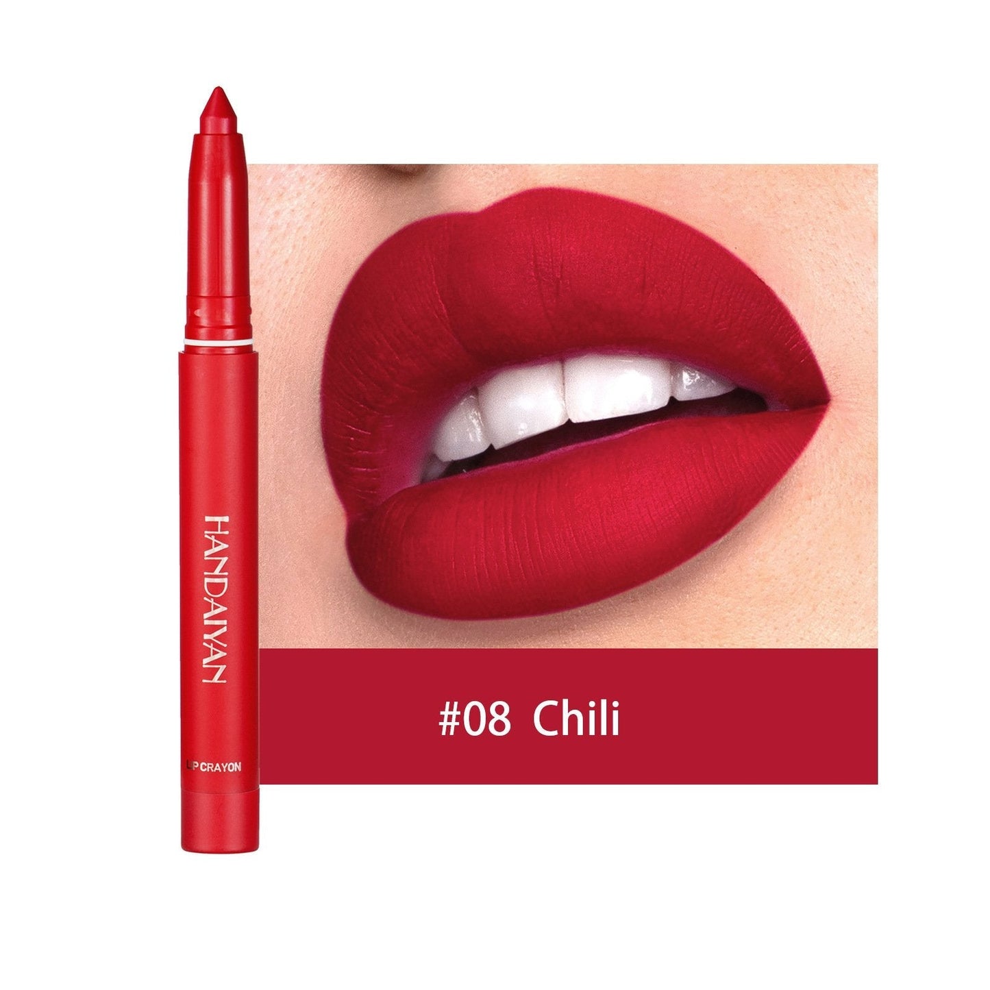 alwaysdwellTM - 12 Color Rotating Sharpenable Matte Lipstick Pencils