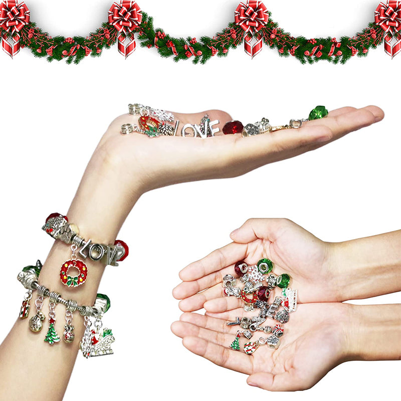 alwaysdwellTM - DIY 24 Days Christmas Countdown Calendar Bracelets Set