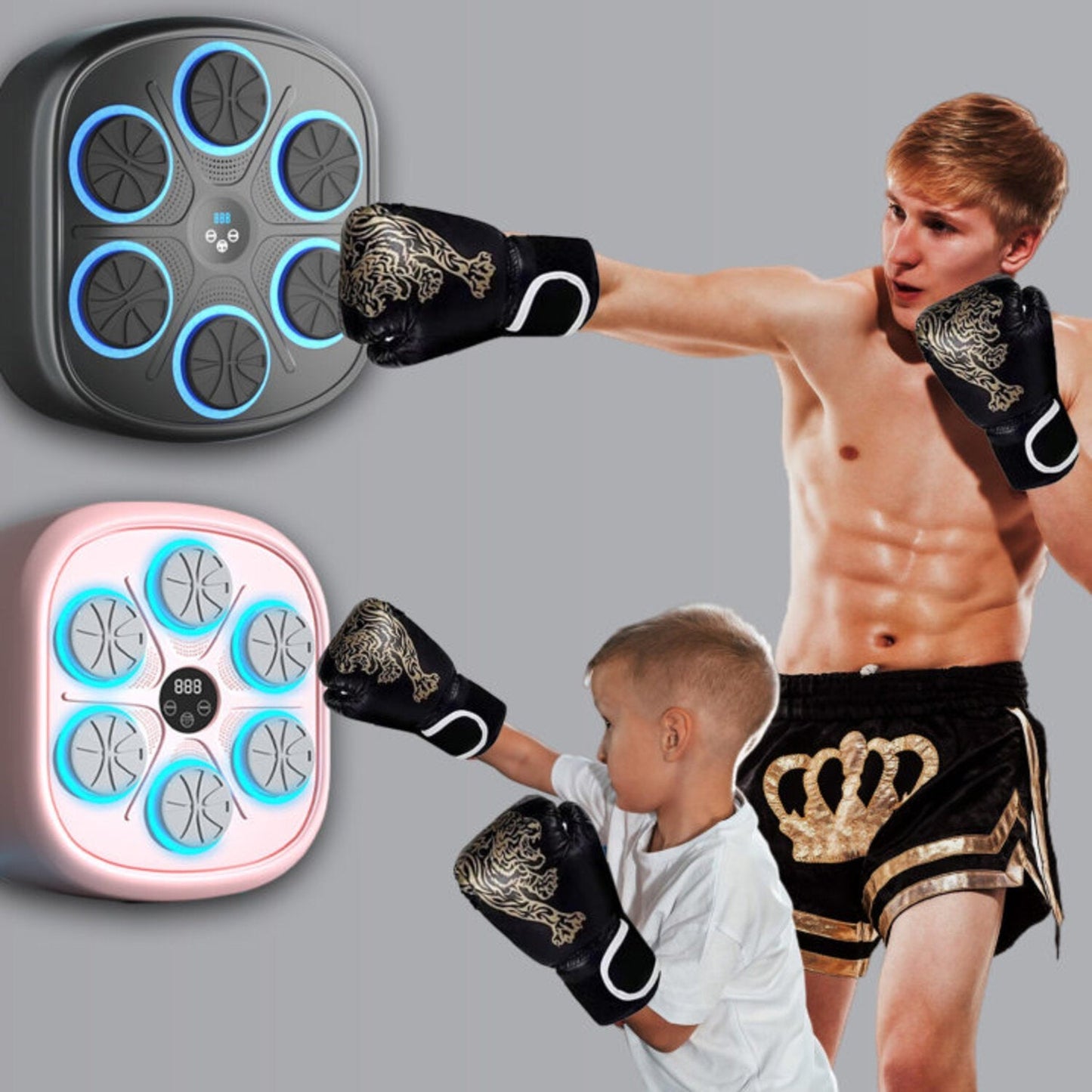 alwaysdwellTM - Music Boxing Machine with Boxing Gloves-Buy now and get a free pair of adult boxing gloves