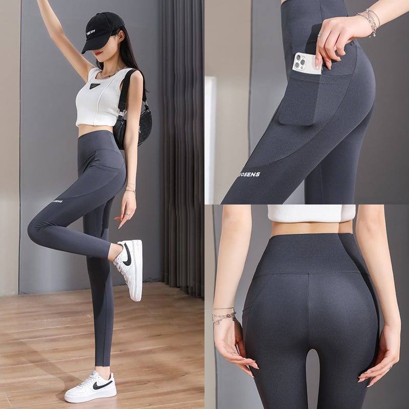 alwaysdwellTM - Pocket High Waisted Tummy Lifting Bottom Yoga Pants