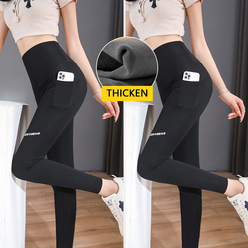 alwaysdwellTM - Pocket High Waisted Tummy Lifting Bottom Yoga Pants