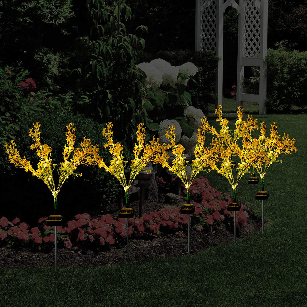 alwaysdwellTM - Golden Floral Solar Light