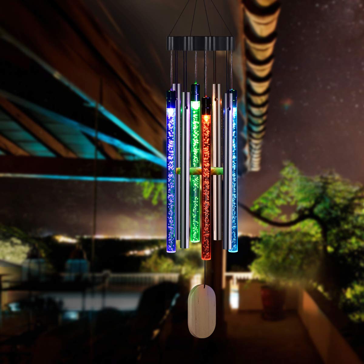 alwaysdwellTM - Solar Powered Musical Wind Chimes