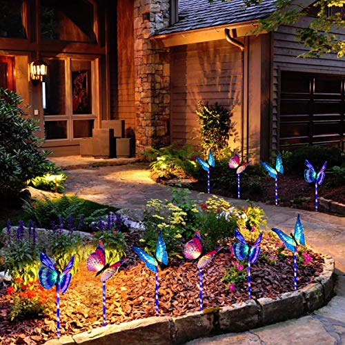 alwaysdwellTM - 3 pcs Solar Butterfly Stake Light