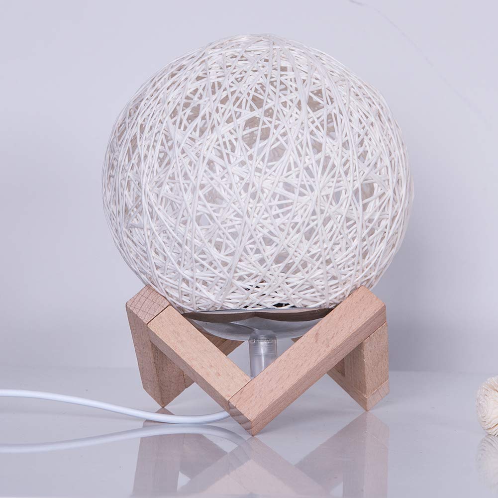 alwaysdwellTM - Rattan Ball Moon Light Lamp