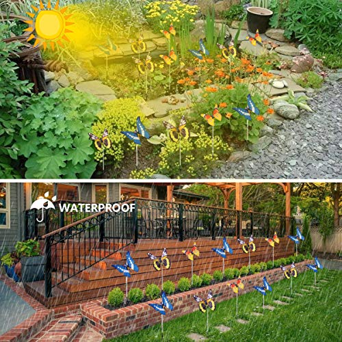 alwaysdwellTM - 3 pcs Solar Butterfly Stake Light