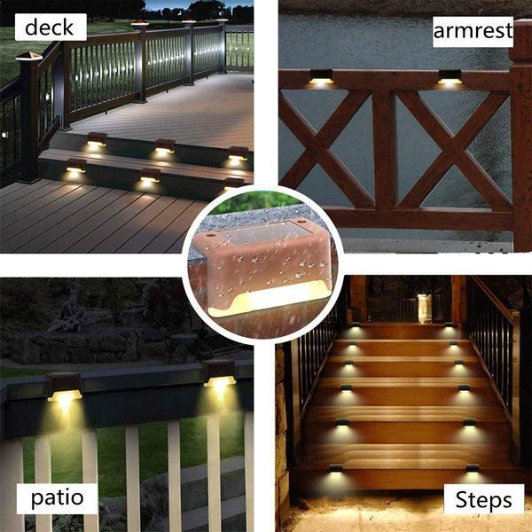 alwaysdwellTM - 💥LED Solar Lamp Path Staircase Outdoor Waterproof Wall Light