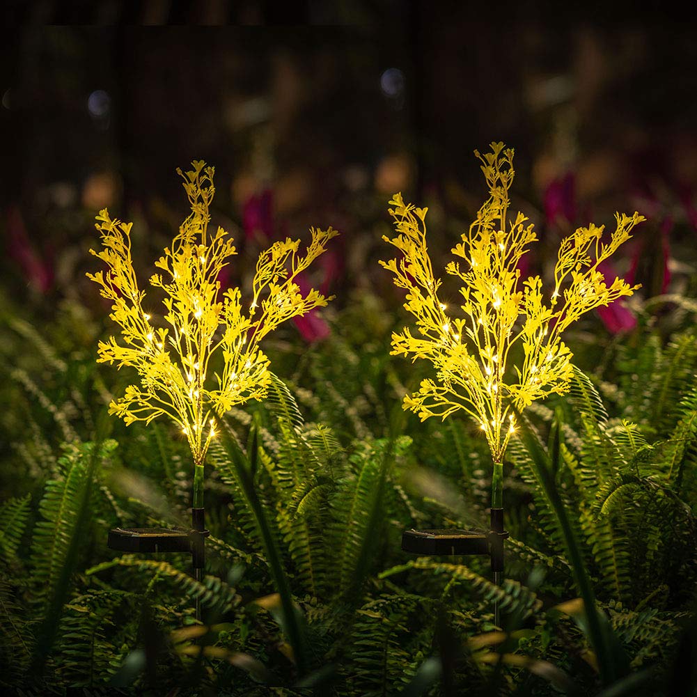 alwaysdwellTM - Golden Floral Solar Light