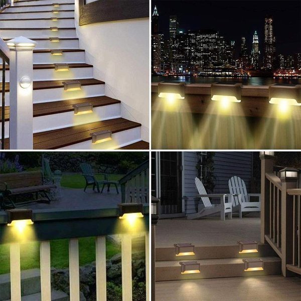 alwaysdwellTM - 💥LED Solar Lamp Path Staircase Outdoor Waterproof Wall Light
