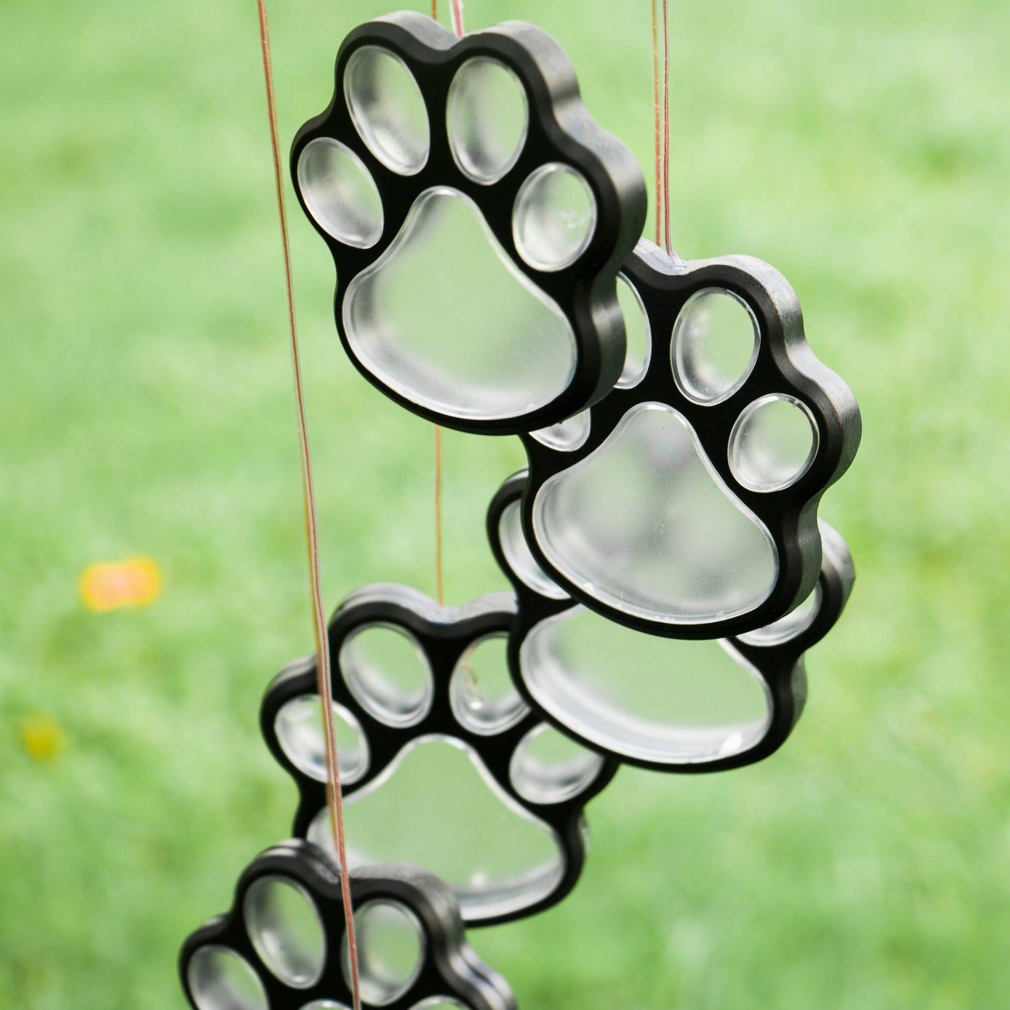alwaysdwellTM - Paw Prints Solar Wind Chime