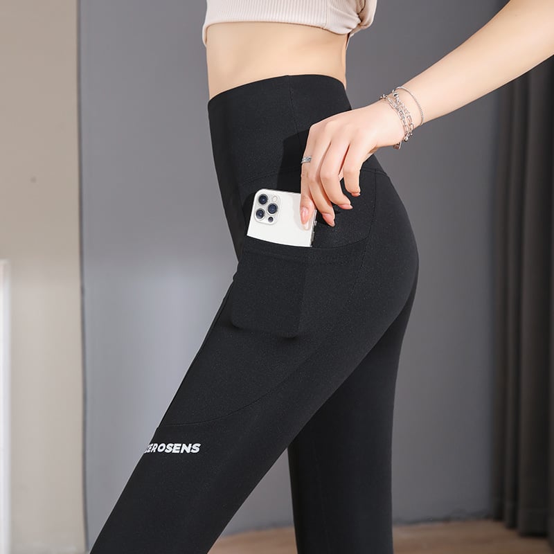 alwaysdwellTM - Pocket High Waisted Tummy Lifting Bottom Yoga Pants
