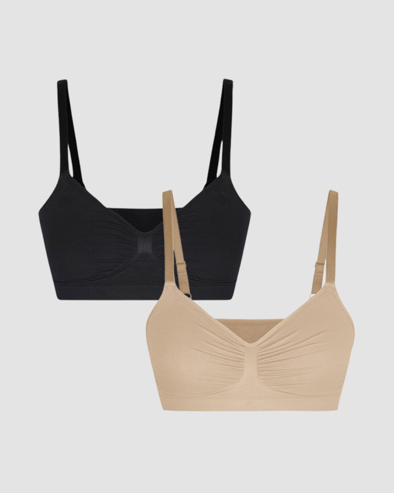 AlwaysdwellTM - Women's Wireless Sculpt Bra Comfort Bralettes No Underwire Unlined Cami Bra