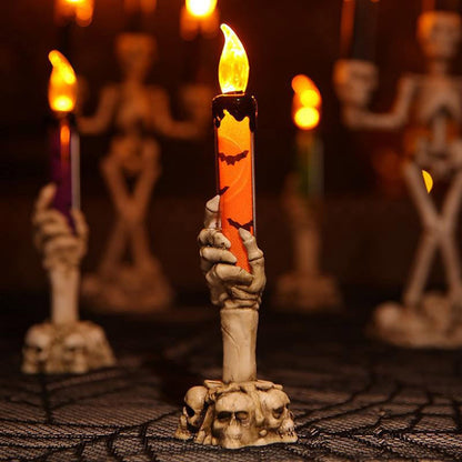 alwaysdwellTM - Halloween Ghost Hand Electronic Skull Candle